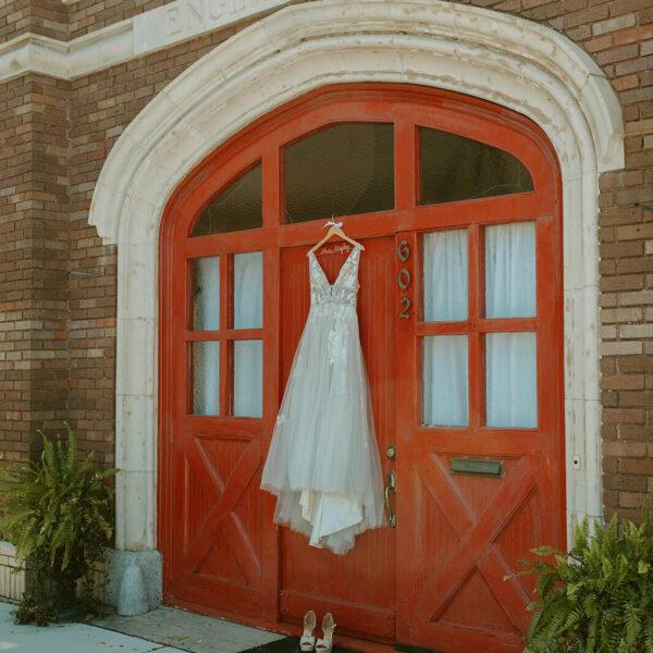 Wedding Dress on Station No.2's Door