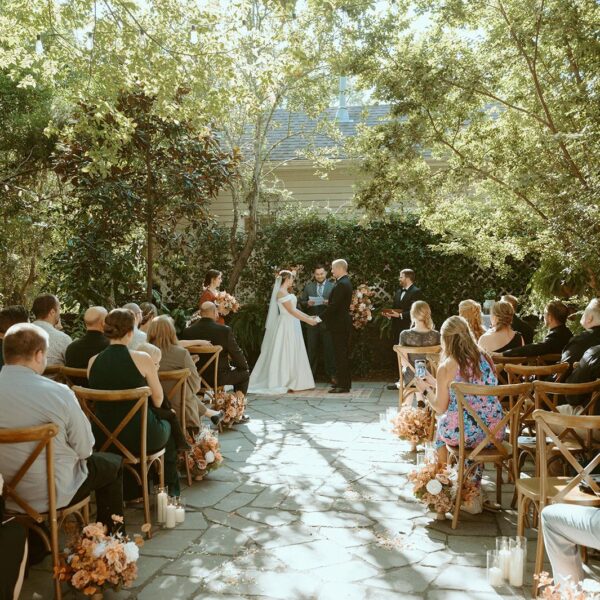 Courtyard Wedding Ceremony in Downtown Wilmington