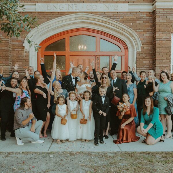 Family Wedding Photo Infront of Station No.2