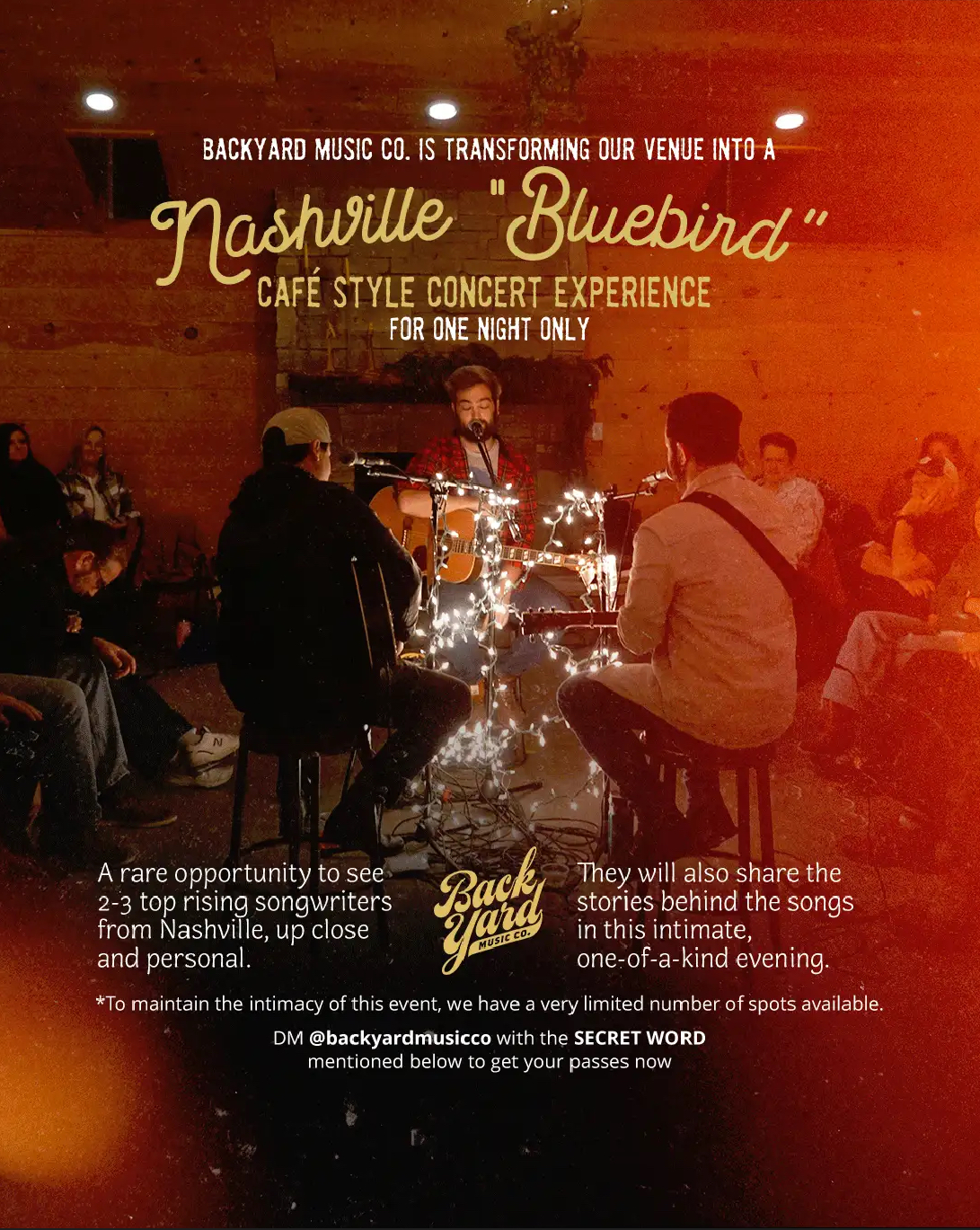 Nashville Bluebird Concert Experience at Station No.2